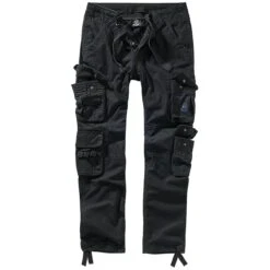 Brandit Pure Slim Fit Trousers Schwarz