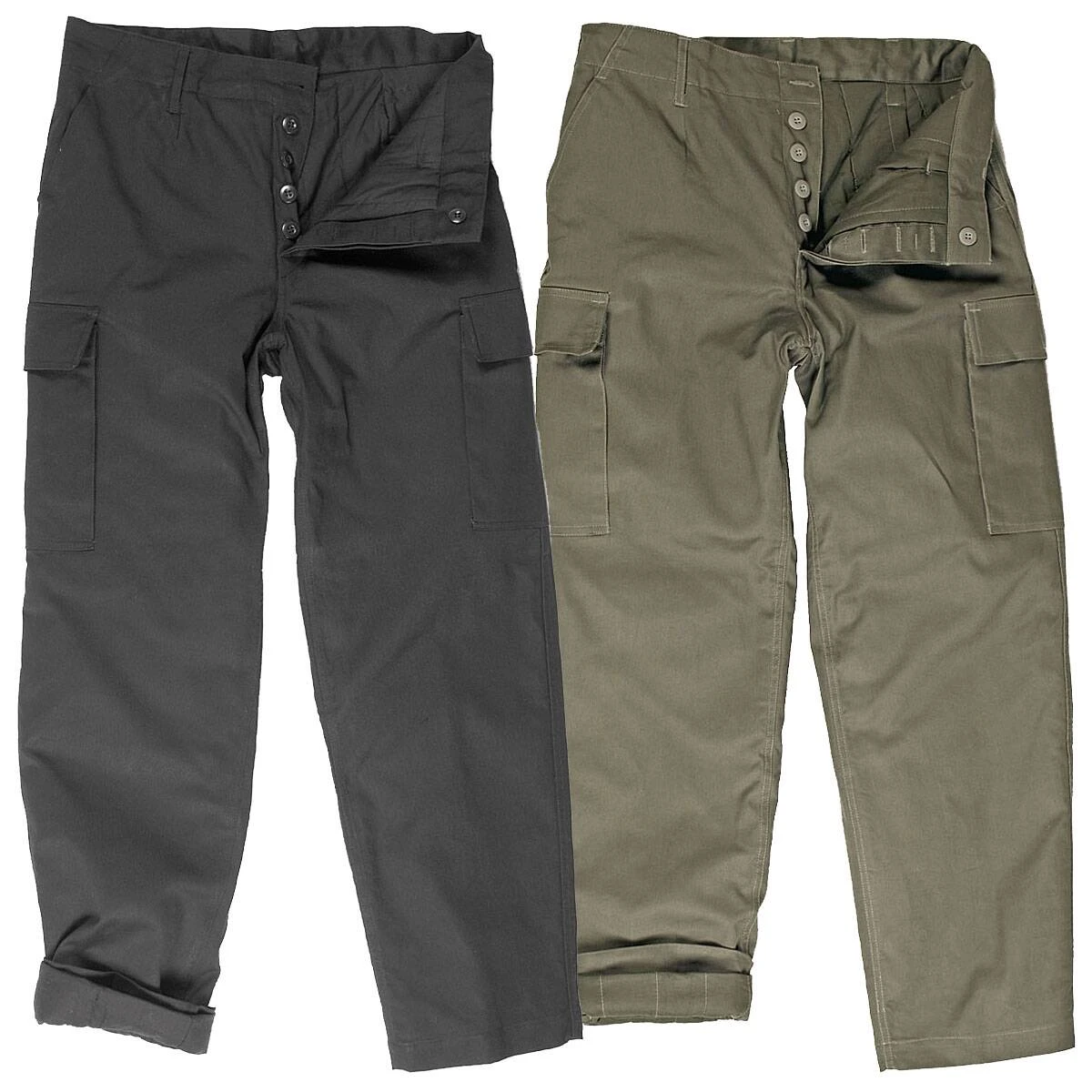 BW Moleskinhose Mit Steppfutter Oliv 4 BW Moleskinhose Mit Steppfutter Oliv – Bild 2