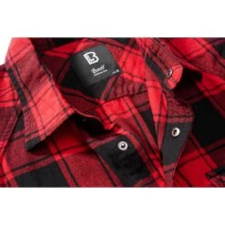 Brandit Checkshirt ärmellos Rot-schwarz -Brandit Verkäufe checkshirt aermellos rot schwarz3