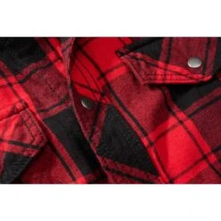 Brandit Checkshirt ärmellos Rot-schwarz -Brandit Verkäufe checkshirt aermellos rot schwarz4