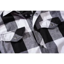 Brandit Checkshirt ärmellos Weiß-schwarz -Brandit Verkäufe checkshirt aermellos weiss schwarz4