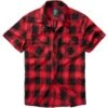 Brandit Checkshirt Kurzarm Rot-schwarz -Brandit Verkäufe checkshirt kurzarm rot schwarz