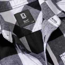 Brandit Checkshirt Kurzarm Weiß-schwarz -Brandit Verkäufe checkshirt kurzarm weiss schwarz3