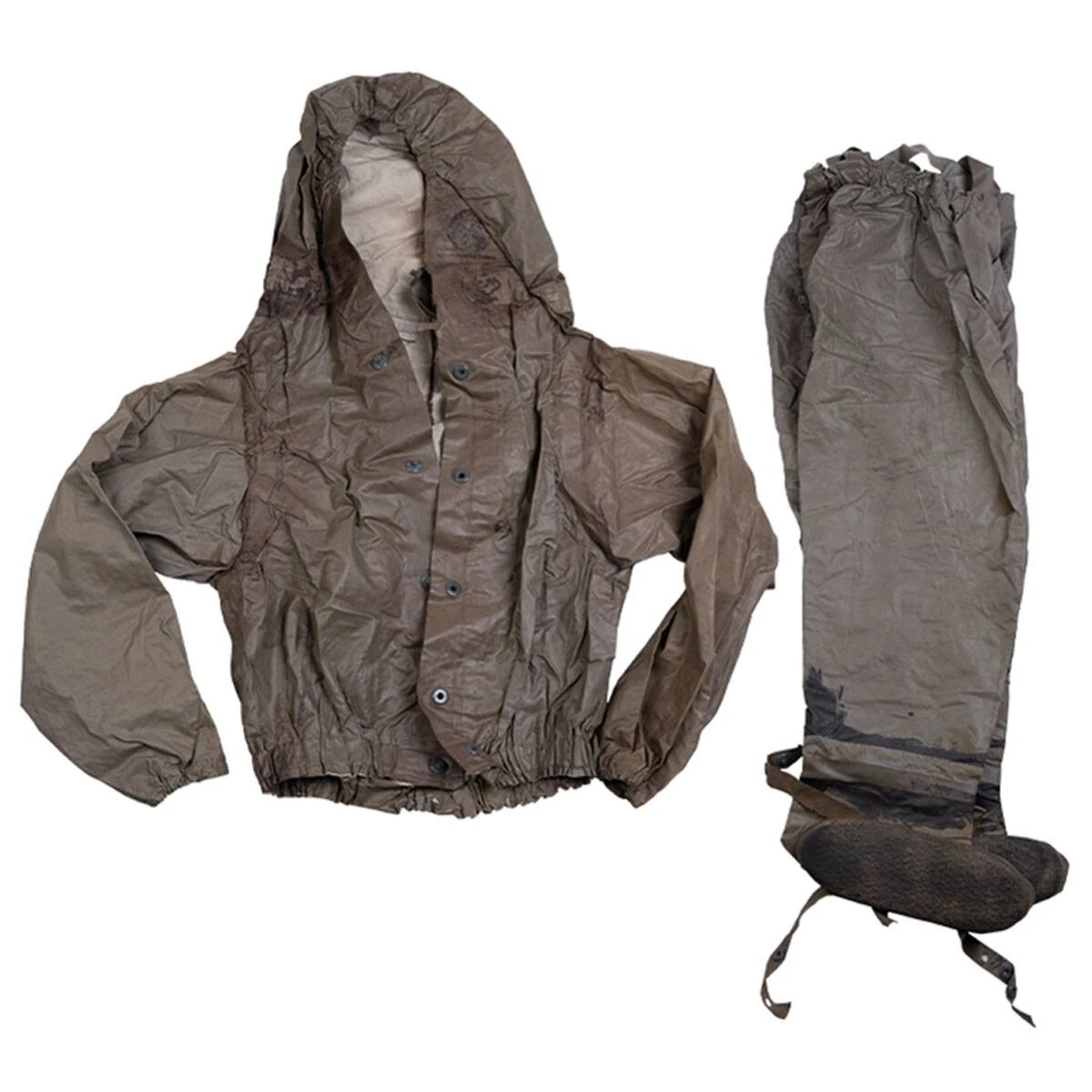 NVA Schutzanzug Grau Gebraucht 3 NVA Schutzanzug Grau Gebraucht