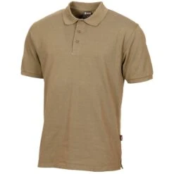 Poloshirt Mit Knopfleiste Coyote