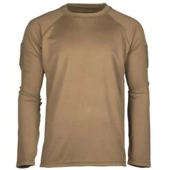 Mil-Tec Tactical Langarmshirt Quick Dry Coyote