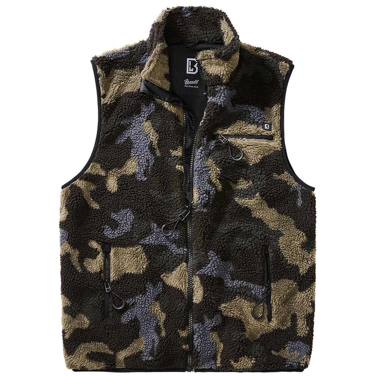 Brandit Teddyfleecce Weste Darkcamo 3 Brandit Teddyfleecce Weste Darkcamo