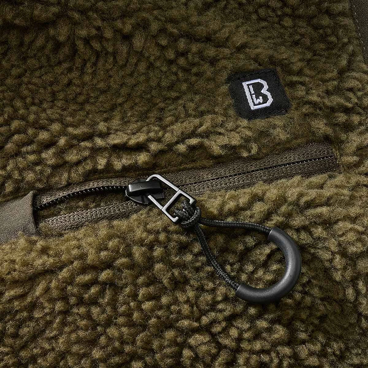 Brandit Teddyfleece Weste Oliv 6 Brandit Teddyfleece Weste Oliv – Bild 4