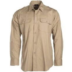 Mil-Tec Tropenhemd Langarm Khaki