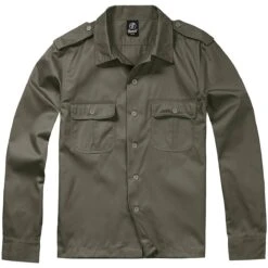 Brandit US Hemd Langarm Oliv