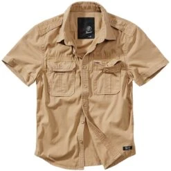 Brandit Vintage Shirt Kurzarm Beige